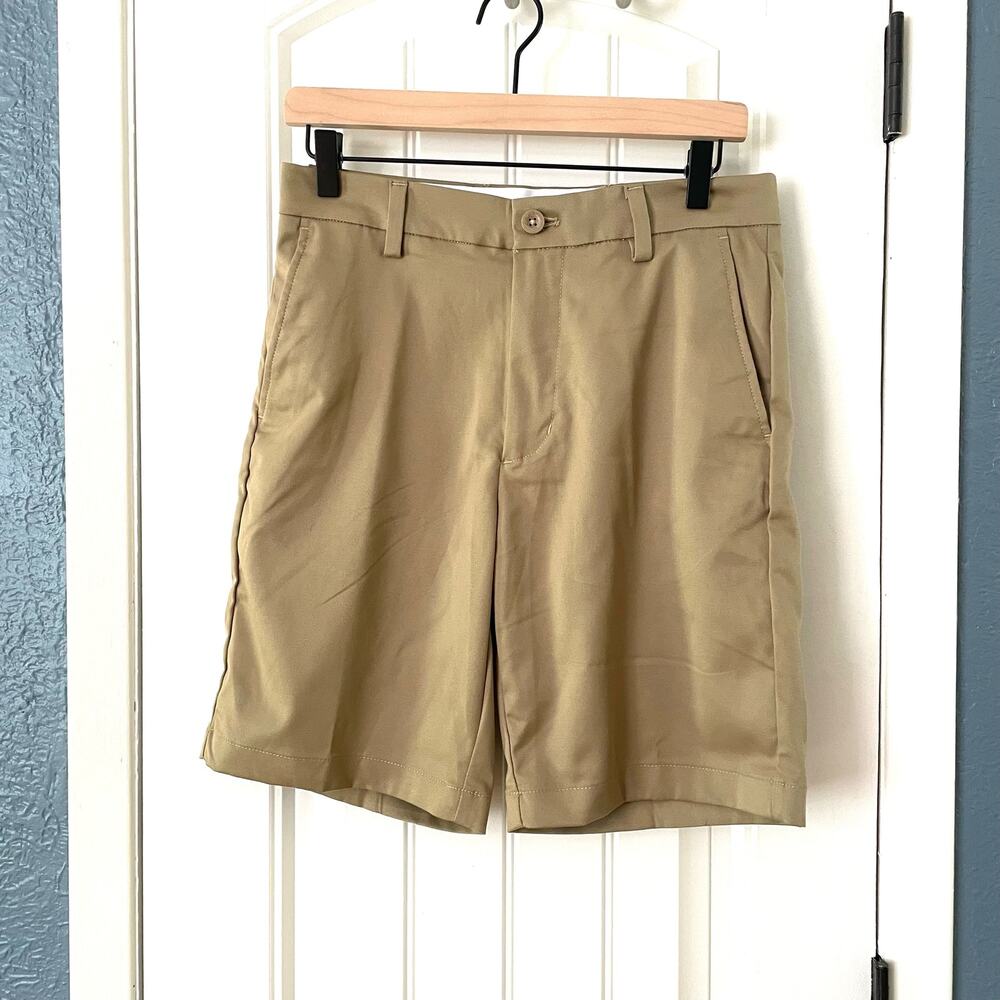 Classic fit flat front shorts
